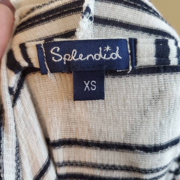 Splendid Habit Stripe Tunic Hoodie Size XS - Picture 6 of 6